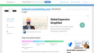 
                            3. Access webmail.smartetailing.com. WebMail- Login