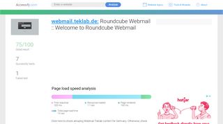 
                            9. Access webmail.teklab.de. Roundcube Webmail :: Welcome to ...