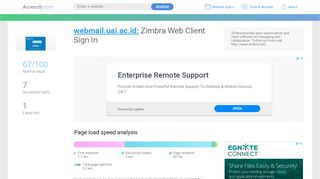
                            1. Access webmail.uai.ac.id. Zimbra Web Client Sign In