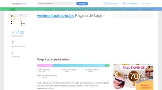 
                            6. Access webmail.uai.com.br. Página de Login