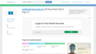 
                            8. Access webmail.une.net.co. Zimbra Web Client Sign In