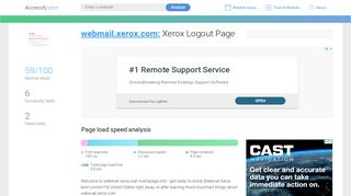 
                            4. Access webmail.xerox.com. Xerox Logout Page