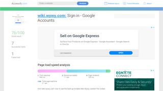 
                            5. Access wiki.wywy.com. Sign in - Google Accounts