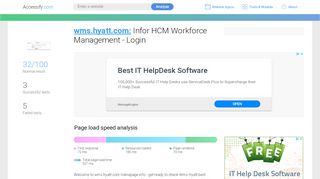 
                            1. Access wms.hyatt.com. Infor HCM Workforce Management - Login
