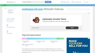 
                            2. Access workspace.citi.com. Netscaler Gateway