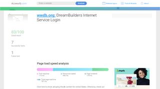 
                            5. Access wwdb.org. DreamBuilders Internet Service …