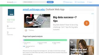 
                            3. Access xmail.uchicago.edu. Outlook Web App