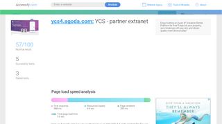 
                            3. Access ycs4.agoda.com. YCS - partner extranet