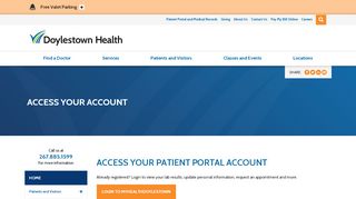 
                            1. Access Your Account - Doylestown Health