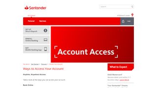 
                            4. Access Your Account - Santander Bank