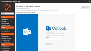 
                            8. Access Your Exchange Webmail - Lunarpages Web Hosting Wiki
