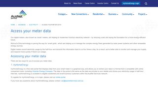 
                            2. Access your meter data - AusNet Services