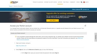 
                            1. Access your Norton account - support.norton.com