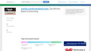 
                            8. Access zamily.zacbrownband.com. Zac Brown Band Community