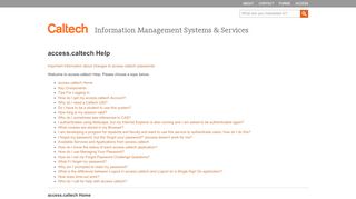 
                            7. access.caltech Help - Information Management …