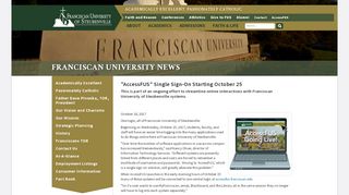 
                            6. AccessFUS - Franciscan University of Steubenville