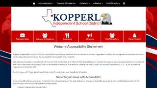 
                            9. Accessibility - Kopperl Independent School District -