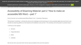 
                            8. Accessibility of Elearning Material: part 2 
