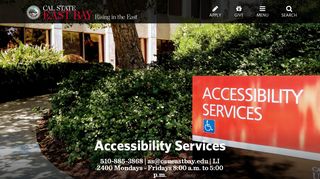 
                            9. Accessibility Services - Cal State East Bay