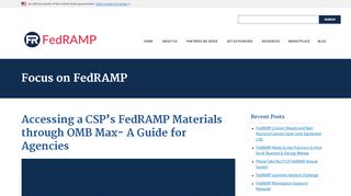 
                            2. Accessing a CSP's FedRAMP Materials through OMB Max- A Guide ...