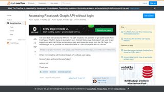 
                            9. Accessing Facebook Graph API without login - Stack Overflow