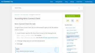 
                            3. Accessing Kerio Connect Client - GFI