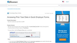 
                            7. Accessing Prior Year Data in Quick Employer Forms ...