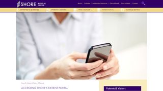 
                            1. Accessing Shore's Patient Portal | Shore Medical Center