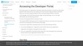 
                            9. Accessing the Developer Portal | MuleSoft Documentation