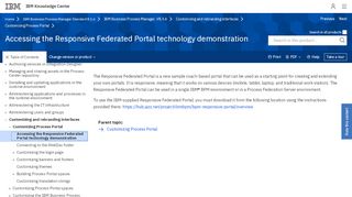 
                            8. Accessing the Responsive Federated Portal technology ... - IBM