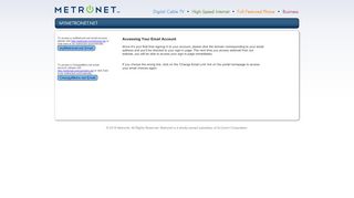 
                            2. Accessing Your Email Account - MyMetroNet.Net Portal