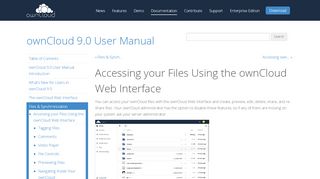 
                            2. Accessing your Files Using the ownCloud Web Interface ...