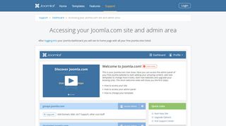 
                            9. Accessing your Joomla.com site and admin area - Joomla.com Tutorials