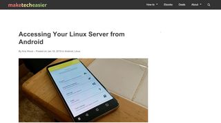 
                            4. Accessing Your Linux Server from Android - Make Tech Easier