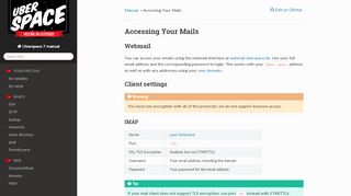 
                            5. Accessing Your Mails — Uberspace 7 manual 7.3.4.2 ...