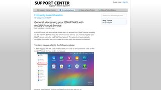 
                            8. Accessing your QNAP NAS with myQNAPcloud ... - ACE Peripherals