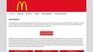 
                            2. Accessmcd - Accessmcd - McDonlad's Intranet Portal