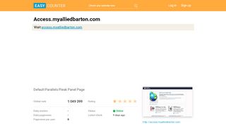 
                            2. Access.myalliedbarton.com: Default Parallels Plesk Panel Page