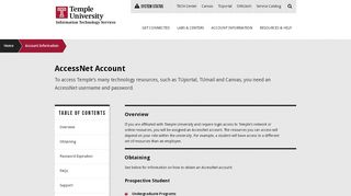 
                            4. AccessNet Account | Temple ITS