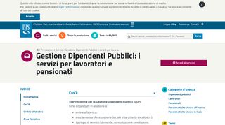 
                            5. Accesso ai servizi per lavoratori e pensionati Gestione ... - Inps