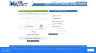 
                            3. accesso area privata accedi login utente password