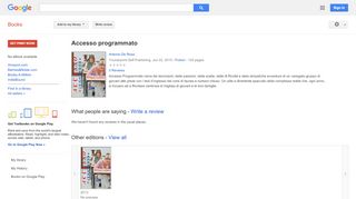 
                            8. Accesso programmato - Page 56 - Google Books Result