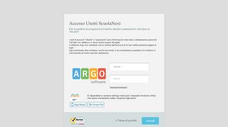 
                            2. Accesso Utenti ScuolaNext - Argo