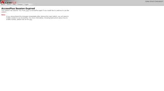
                            2. AccessPlus Session Expired