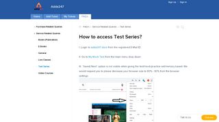 
                            5. access/use adda247 test series