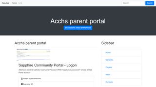 
                            6. Acchs parent portal