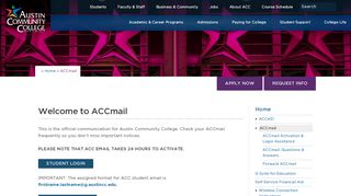 
                            3. ACCmail | Austin Community College District