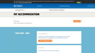 
                            3. Accommodation services - University of Surrey