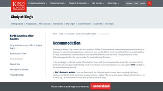 
                            5. Accommodation | Study at King's | King's College London