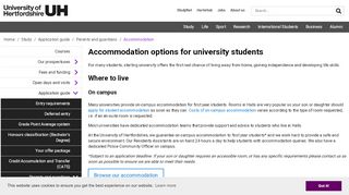 
                            1. Accommodation | Study | University of Hertfordshire